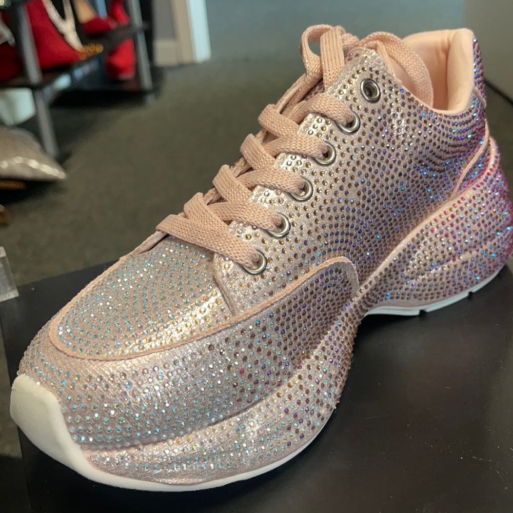 Pink Bling Sneakers